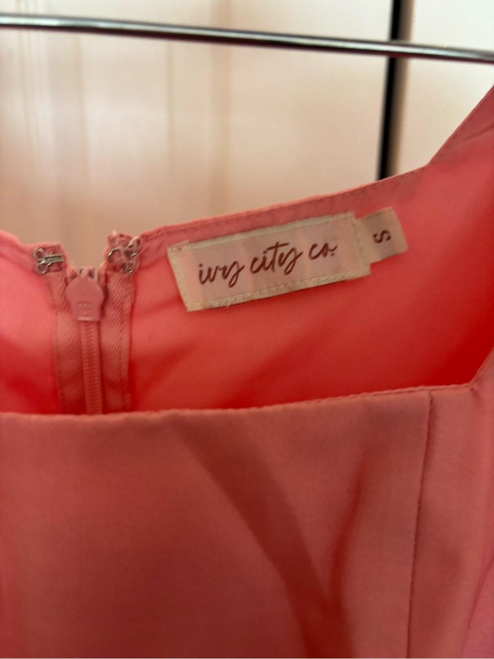 Ivy City Co Pink Maxi Dress with Ruffle Hem - Picture 8 of 8
